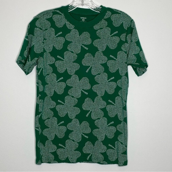 Carter’s Green Shamrock Dots Adult 100% Snug Fit Cotton Pajama Set - Picture 3 of 14